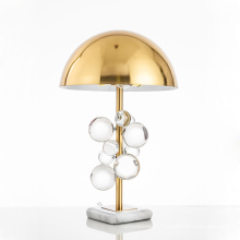 2020 offre spéciale chambre en métal doré base en marbre lampe de table de qualité moderne